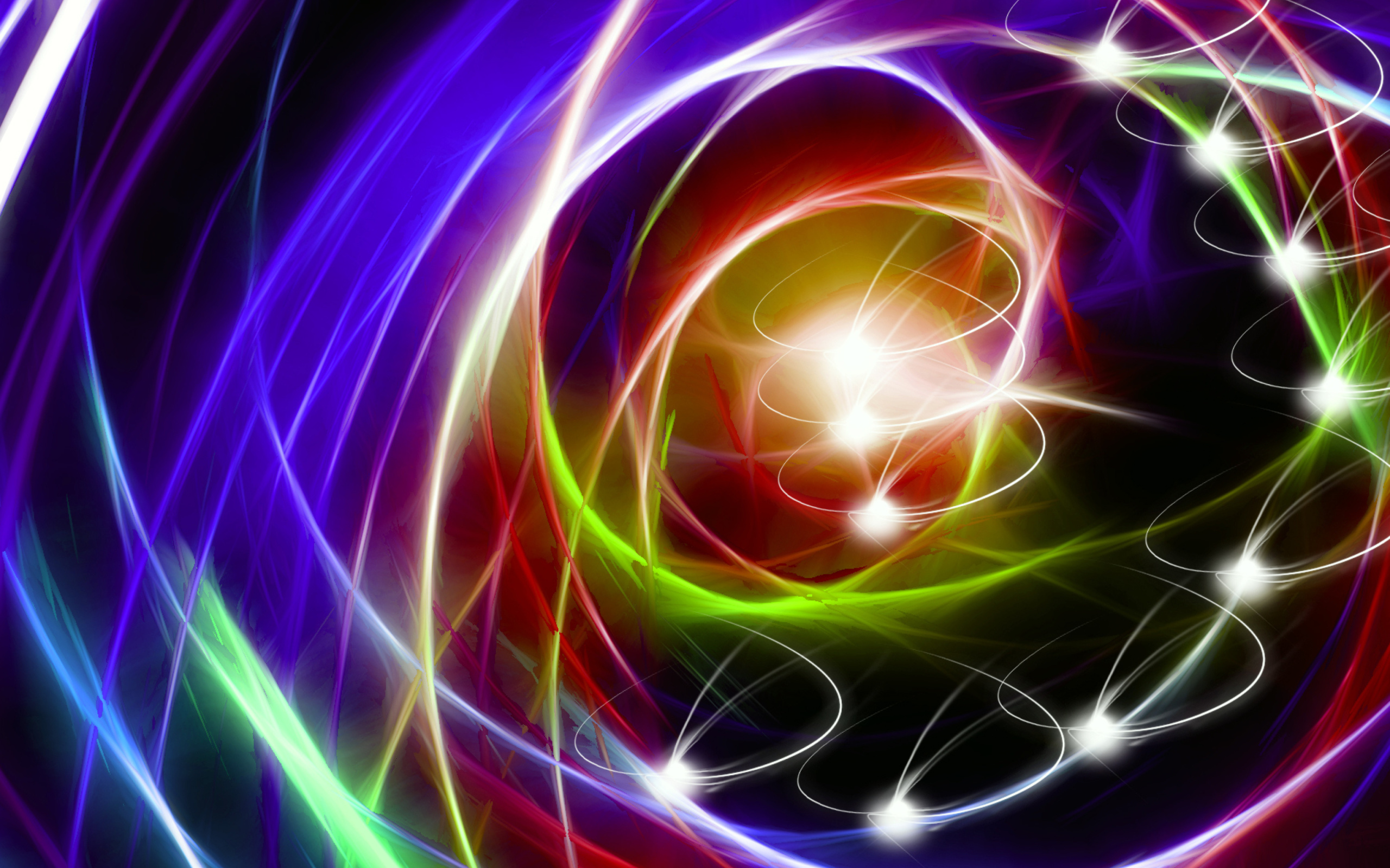 Fondo de pantalla Abstraction chaos Rays 2560x1600