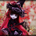 Fondo de pantalla Gothic Doll 128x128