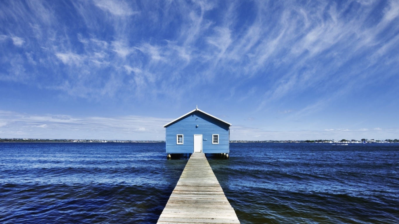 Das Blue Pier House Wallpaper 1366x768