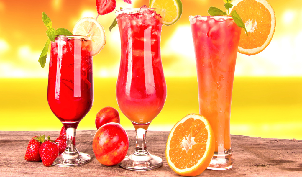 Screenshot №1 pro téma Summer Yummy Cocktail 1024x600