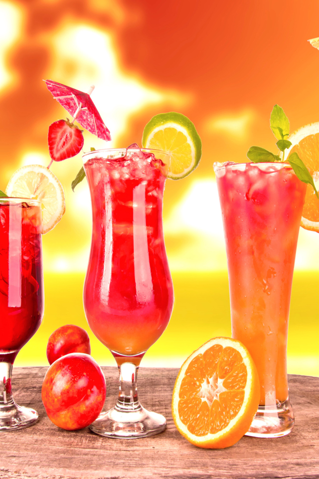 Fondo de pantalla Summer Yummy Cocktail 640x960
