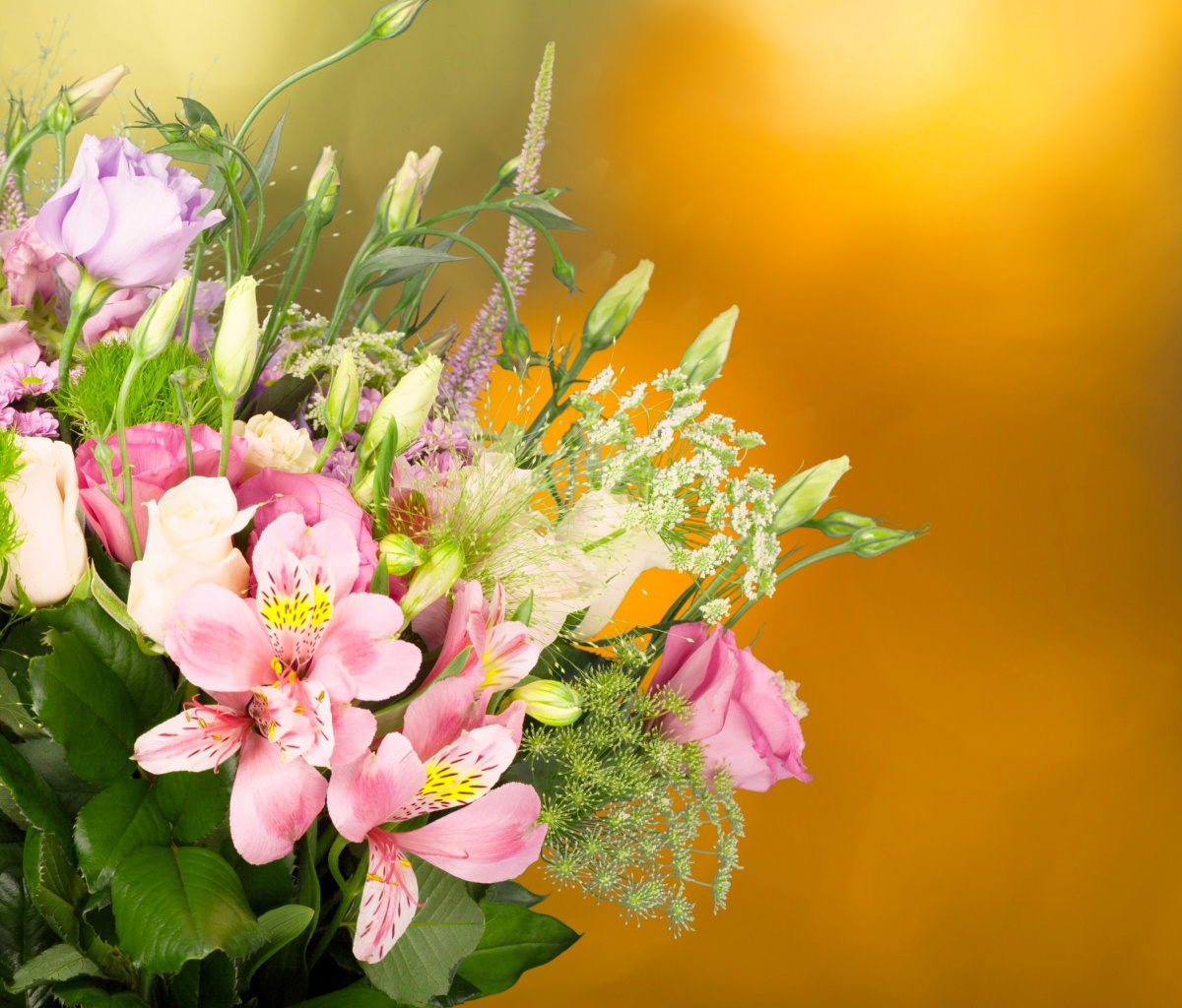 Fondo de pantalla Bouquet of iris flowers 1200x1024