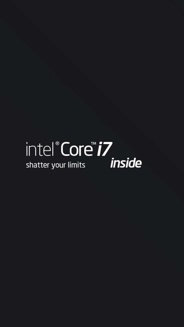 Fondo de pantalla 4th Generation Processors Intel Core i7 640x1136