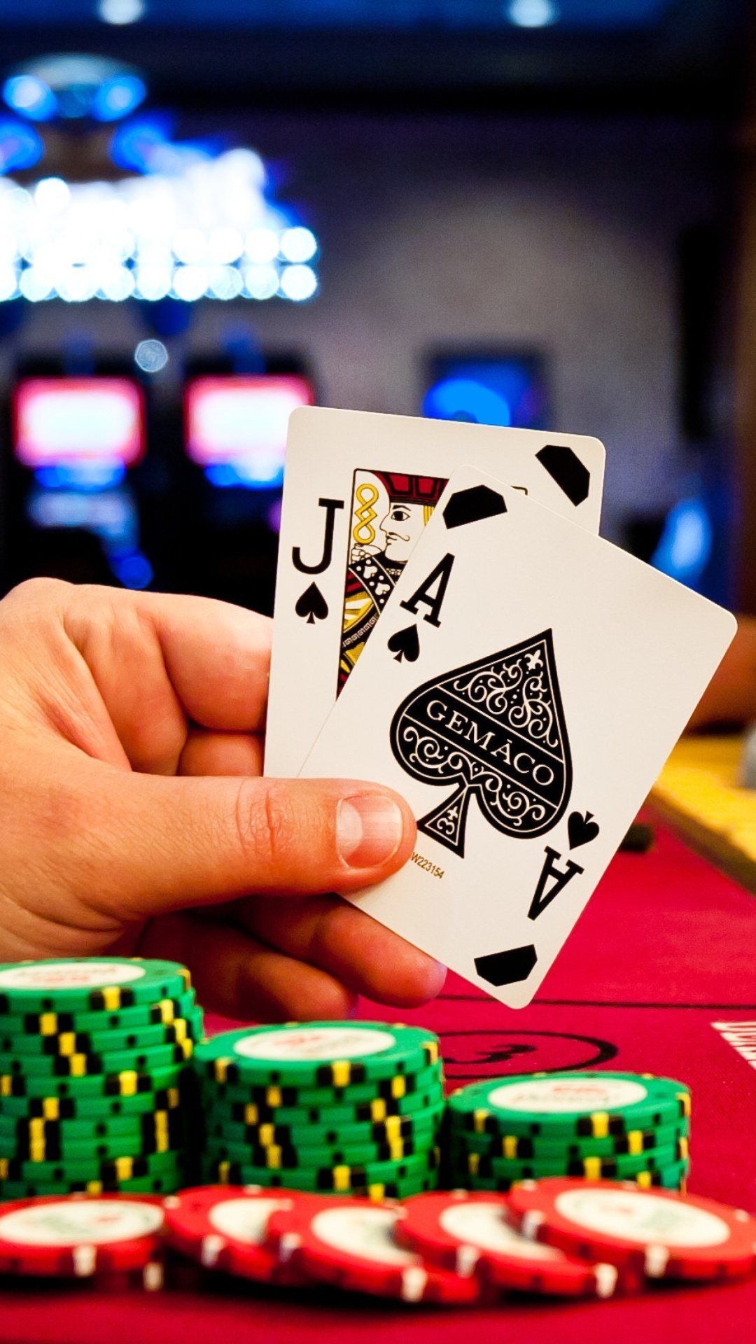 Play blackjack in Casino wallpaper 1080x1920