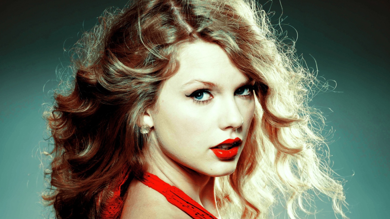 Das Taylor Swift In Red Dress Wallpaper 1280x720