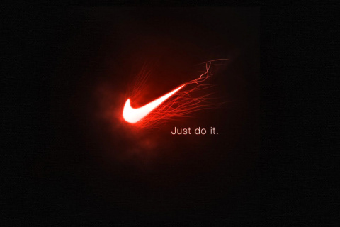 Das Nike Advertising Slogan Just Do It Wallpaper 480x320