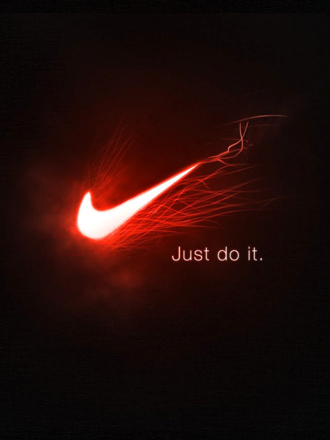 Обои Nike Advertising Slogan Just Do It 480x640