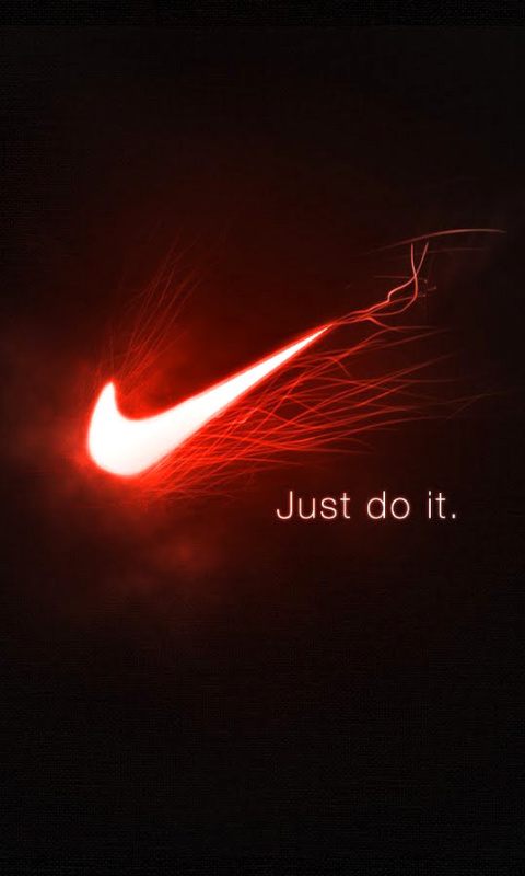Das Nike Advertising Slogan Just Do It Wallpaper 480x800