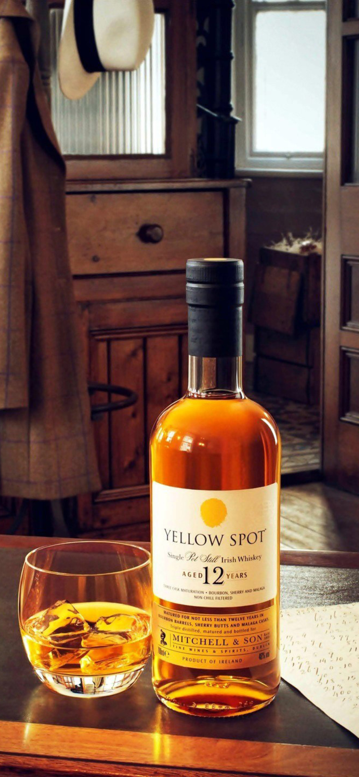 Yellow Spot 12 Year Old Whiskey wallpaper 1170x2532