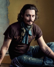 Good Looking Johnny Depp wallpaper 176x220