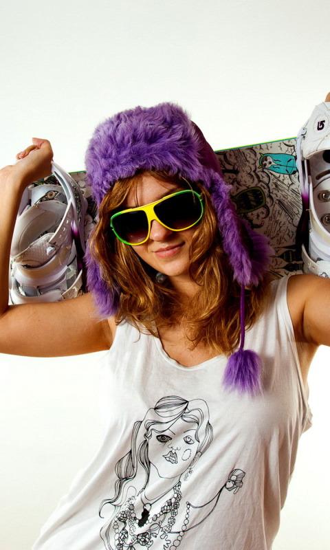 Das Snowboard Equipment Wallpaper 480x800