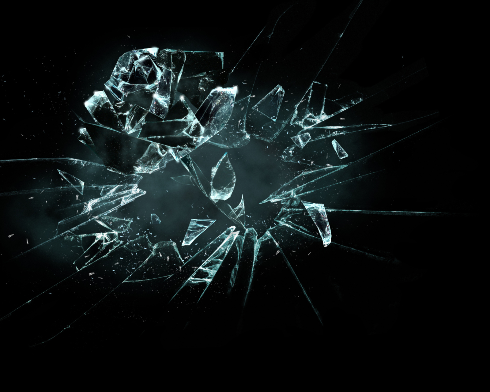 Fondo de pantalla 3D Broken Glass 1600x1280