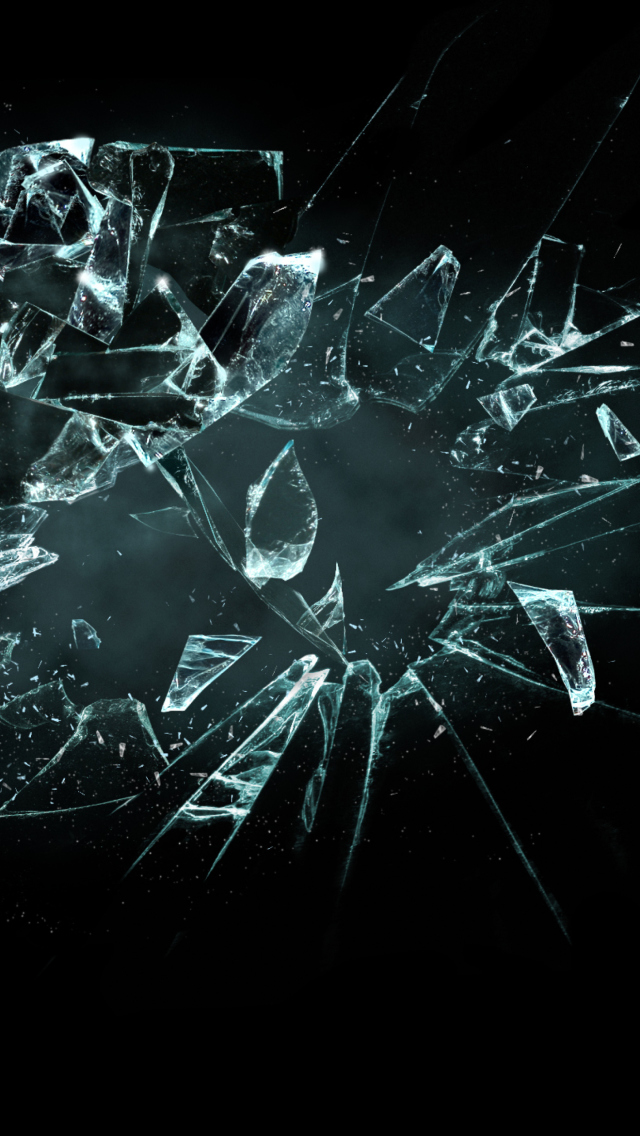 Screenshot №1 pro téma 3D Broken Glass 640x1136