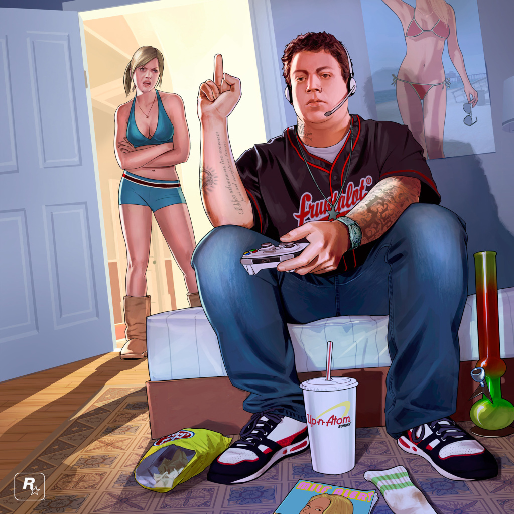 Grand Theft Auto V Jimmy Gamer wallpaper 1024x1024