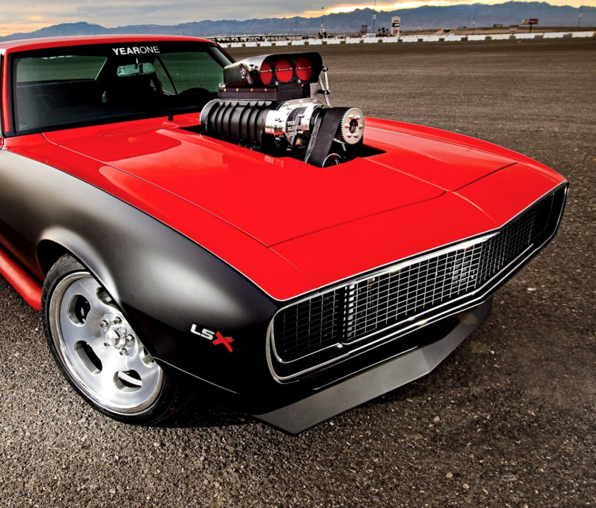 Обои Chevrolet Hot Rod Muscle Car with GM Engine 1200x1024