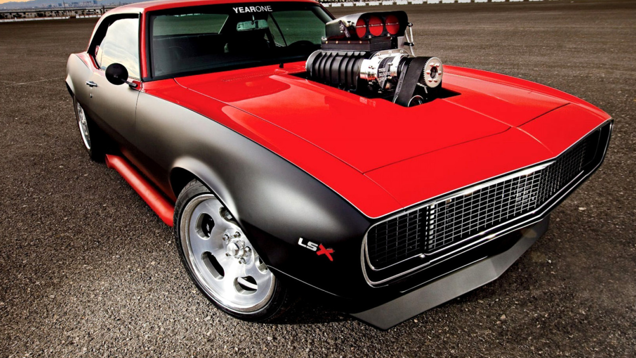 Chevrolet Hot Rod Muscle Car with GM Engine wallpaper 1280x720