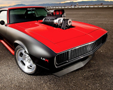 Sfondi Chevrolet Hot Rod Muscle Car with GM Engine 220x176