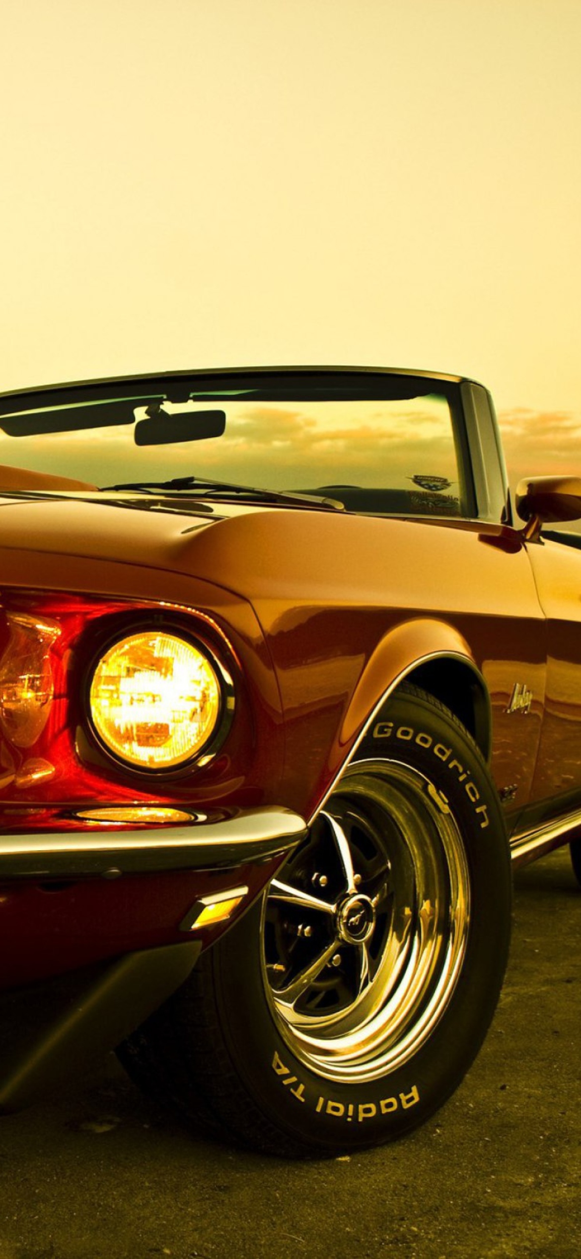 1969 Ford Mustang wallpaper 1170x2532