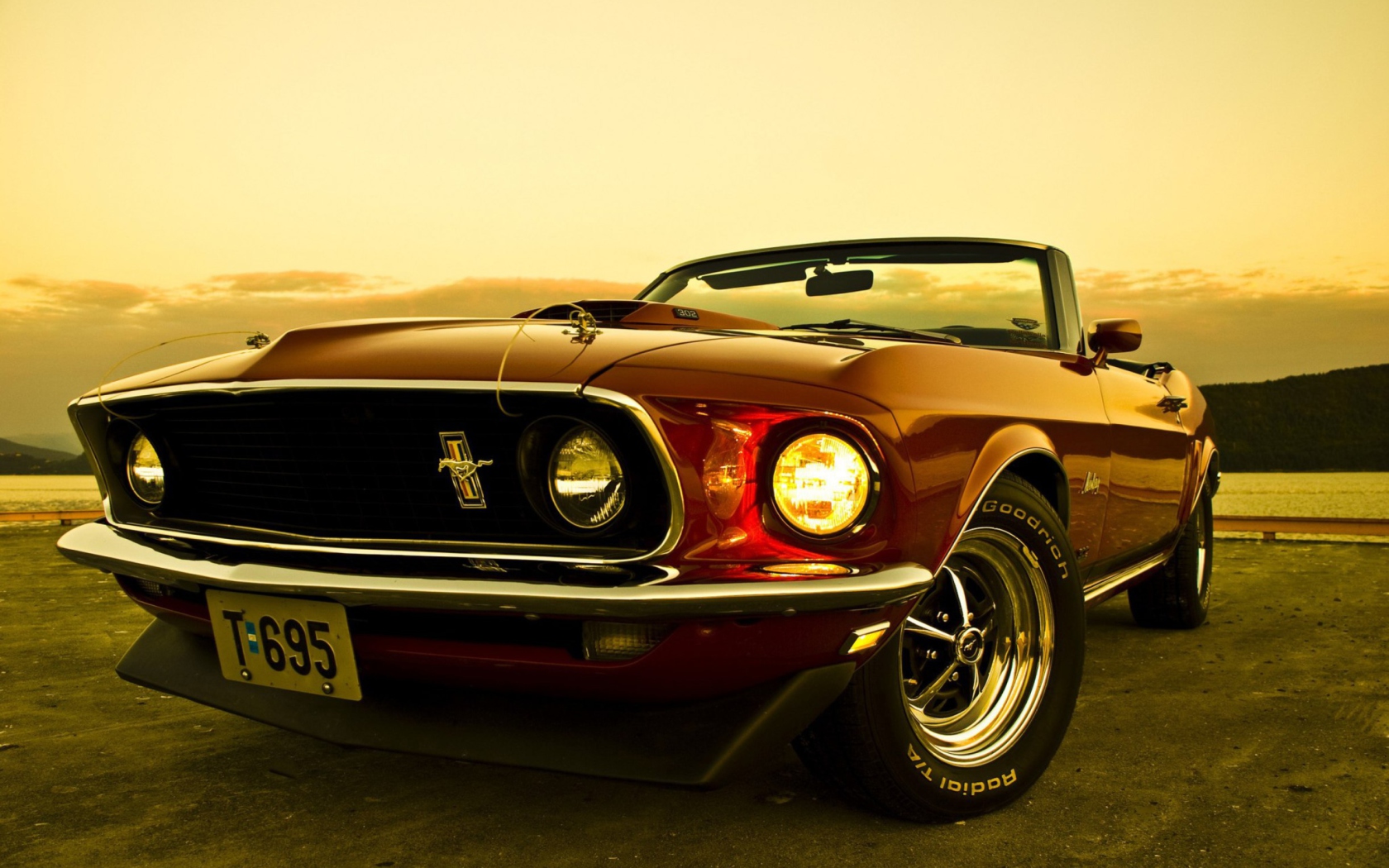 Screenshot №1 pro téma 1969 Ford Mustang 1680x1050