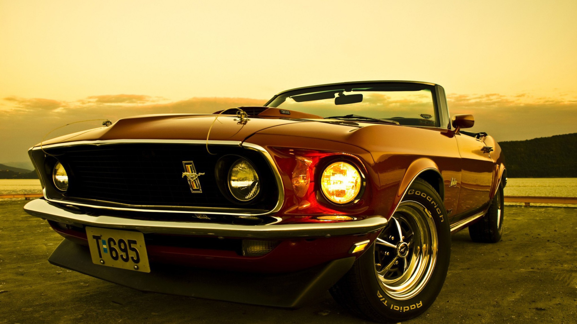 Das 1969 Ford Mustang Wallpaper 1920x1080
