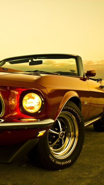 Das 1969 Ford Mustang Wallpaper 360x640