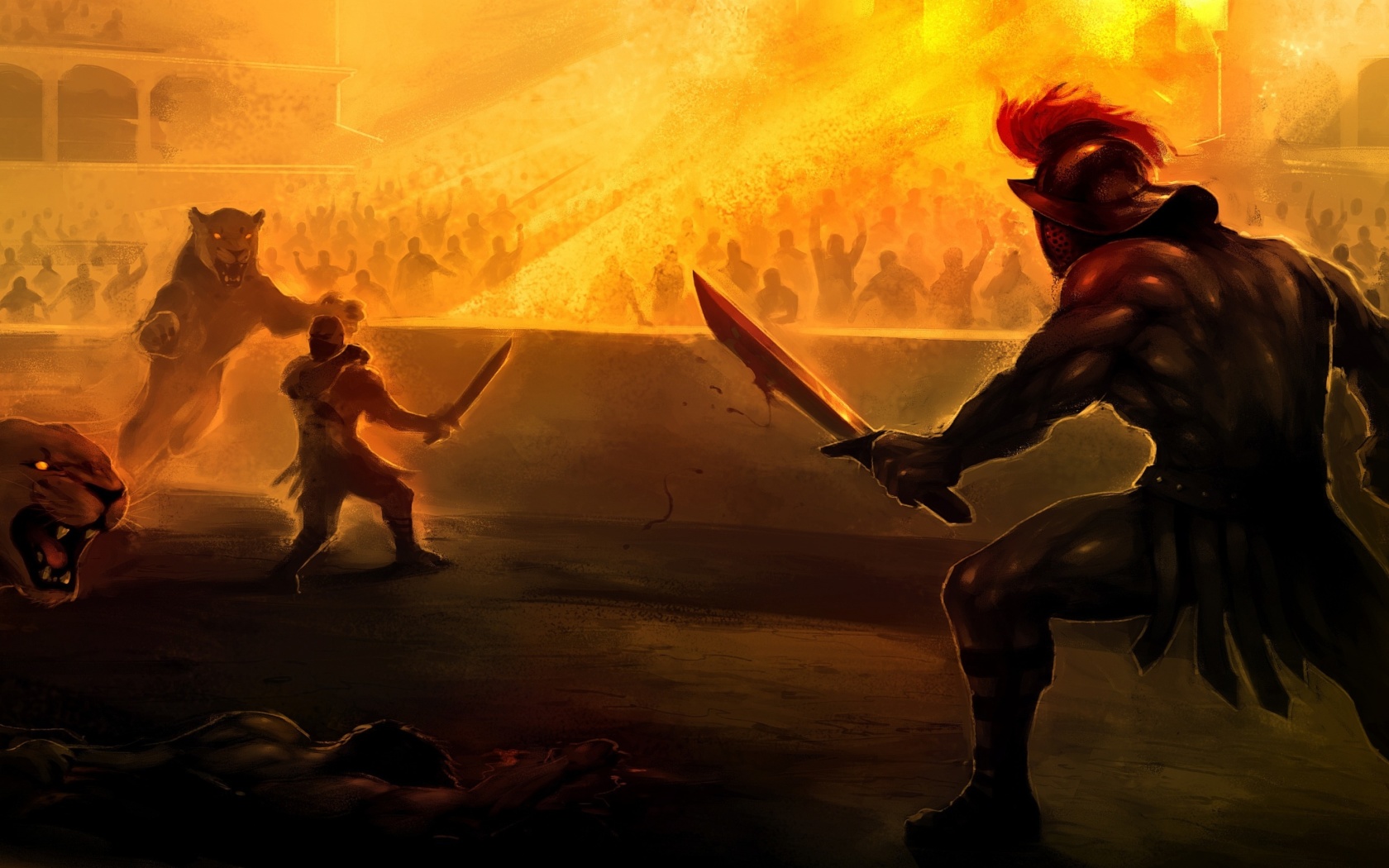 Обои Gladiator Arena Fighting Game 1680x1050