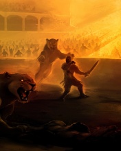 Gladiator Arena Fighting Game screenshot #1 176x220