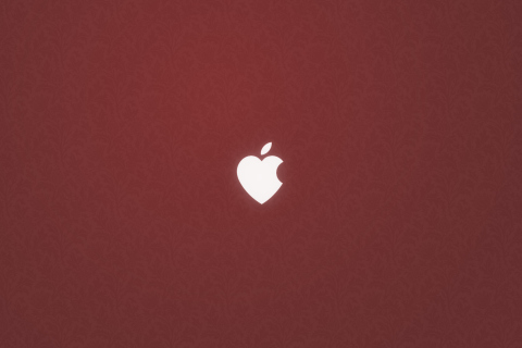 Das Apple Love Wallpaper 480x320