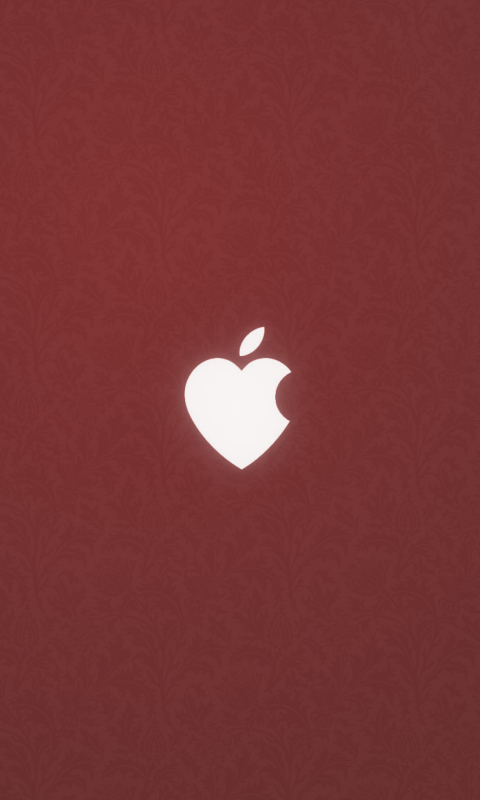 Das Apple Love Wallpaper 480x800
