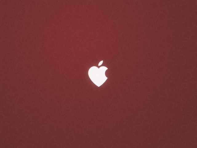 Fondo de pantalla Apple Love 640x480
