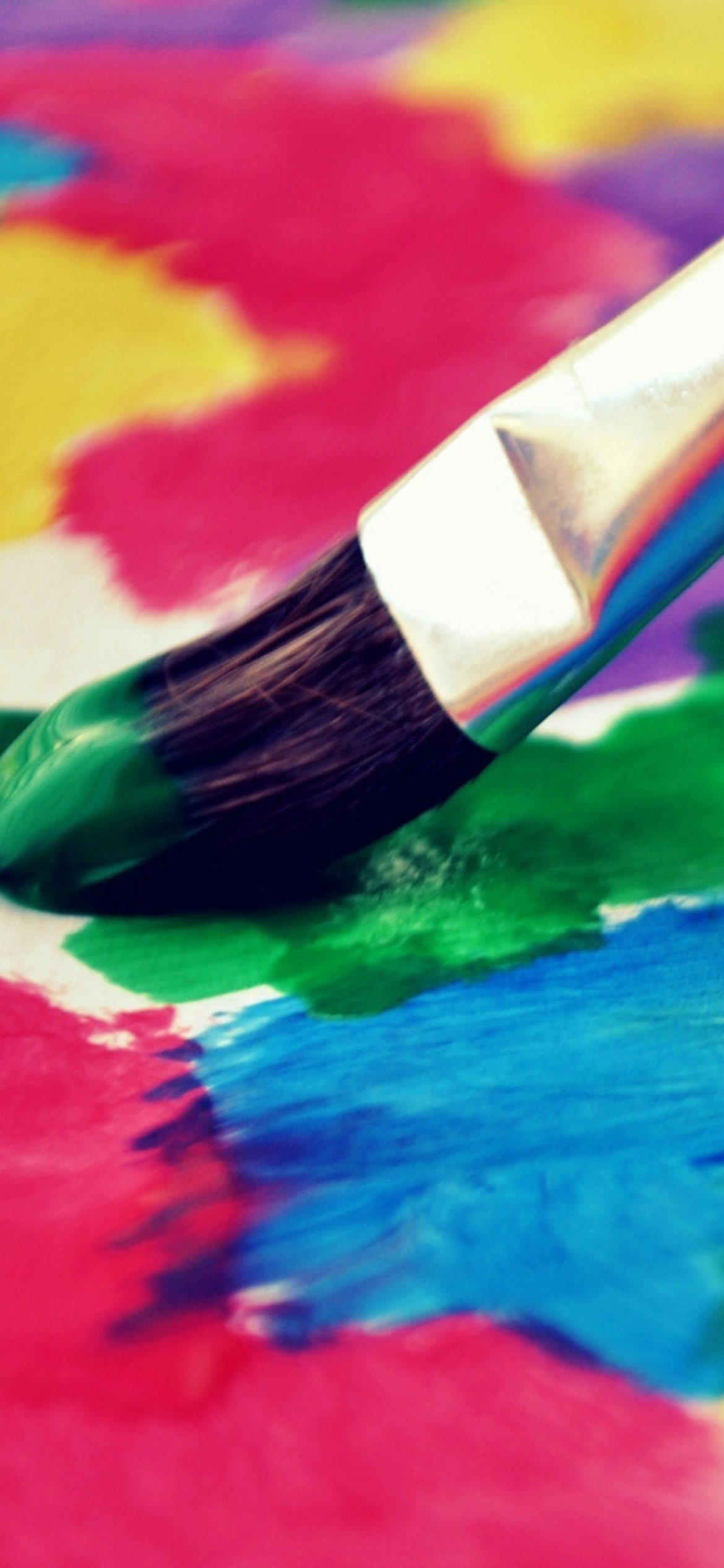 Art Brush And Colorful Paint wallpaper 1170x2532