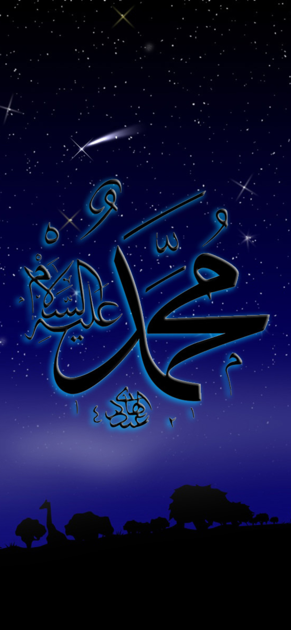 Allah Muhammad Islamic wallpaper 1170x2532