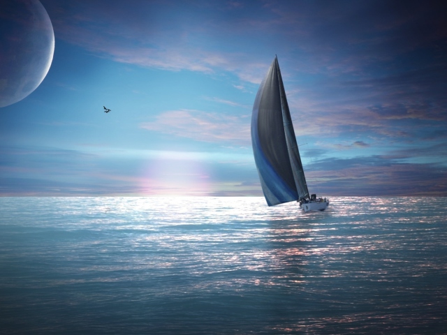 Sailing Boat wallpaper 640x480