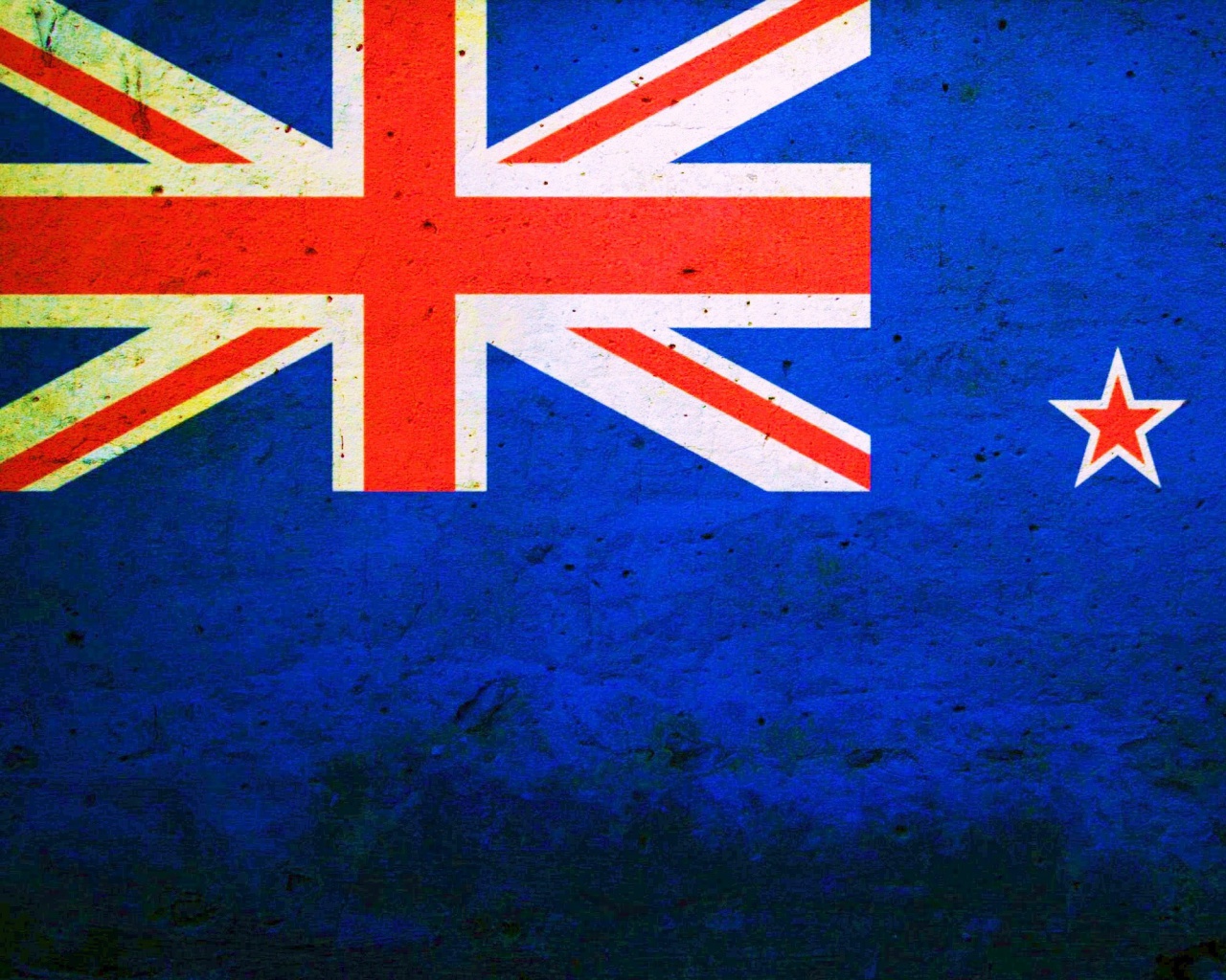 Flag of New Zealand wallpaper 1280x1024