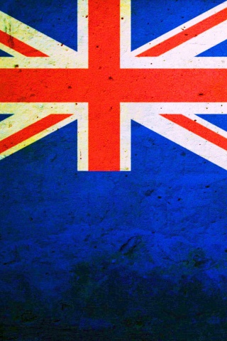 Обои Flag of New Zealand 320x480