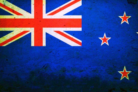 Sfondi Flag of New Zealand 480x320