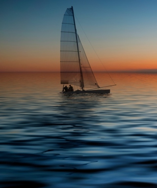 Boat At Sea - Fondos de pantalla gratis para 640x960