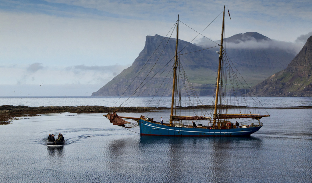 Screenshot №1 pro téma Bay Faroe Islands, Denmark 1024x600