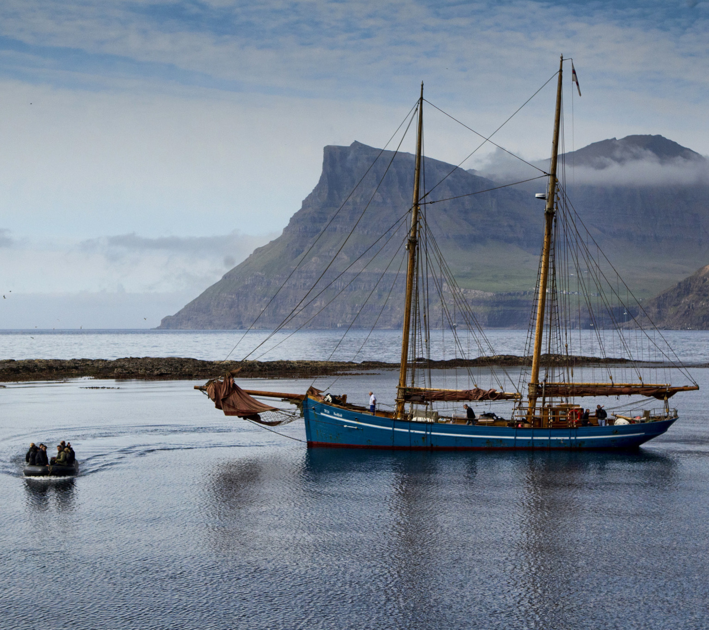 Fondo de pantalla Bay Faroe Islands, Denmark 1440x1280