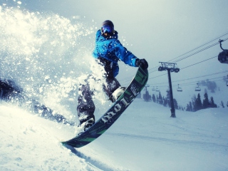 Snowboarder screenshot #1 320x240