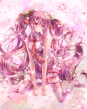 Fondo de pantalla Vocaloid, Sakura Miku 128x160