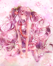 Fondo de pantalla Vocaloid, Sakura Miku 176x220