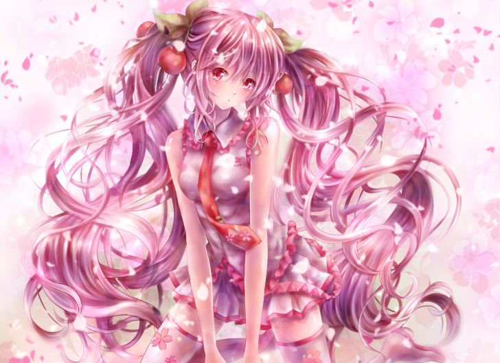 Screenshot №1 pro téma Vocaloid, Sakura Miku