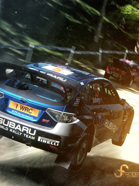 Обои Gran Turismo 5 Rally Game 480x640