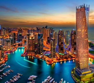 Dubai Marina And Yachts Wallpaper for iPad mini