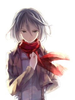 Fondo de pantalla Mikasa Akerman 240x320