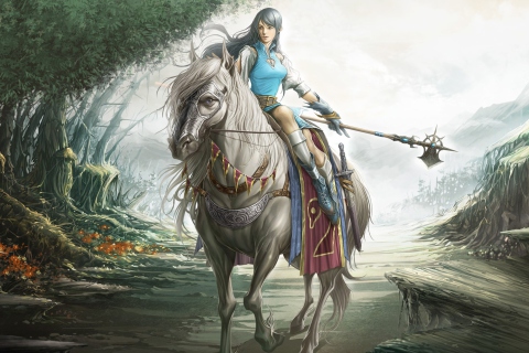 Girl On A Horse screenshot #1 480x320