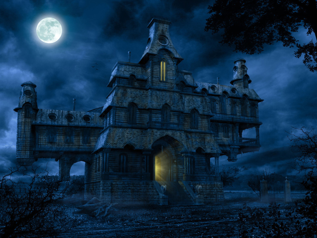 A Haunted House wallpaper 1024x768