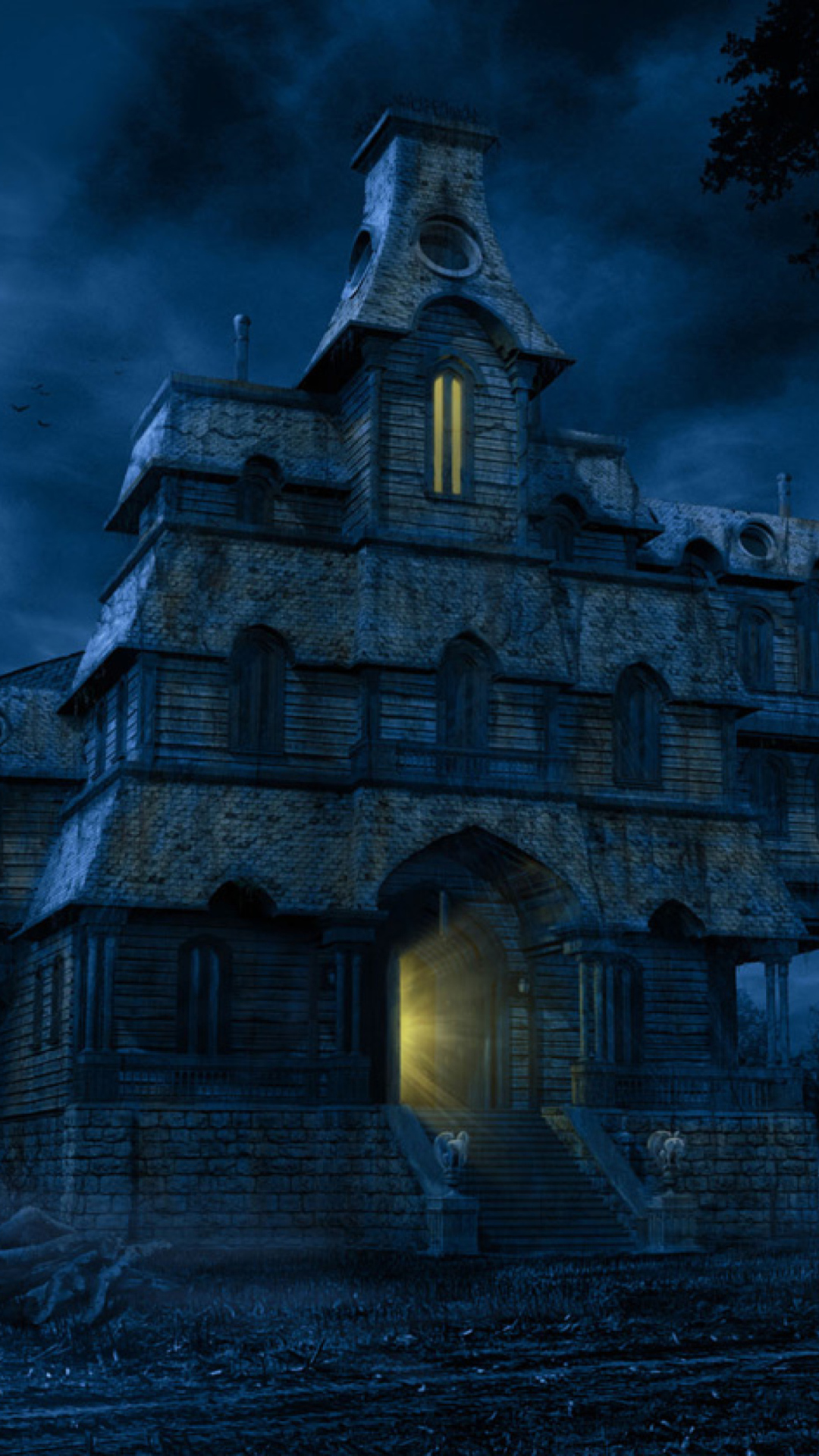 Fondo de pantalla A Haunted House 1080x1920