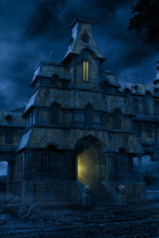 A Haunted House wallpaper 320x480